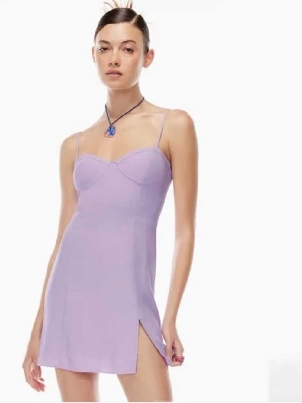 Aritzia Sunday Best viola mini dress in amethyst lilac